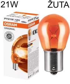 AUTO SIJALICA 7507 12V 21W ŽUTA OSRAM ORIGINAL